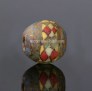 Roman mosaic bead with checkerboard band